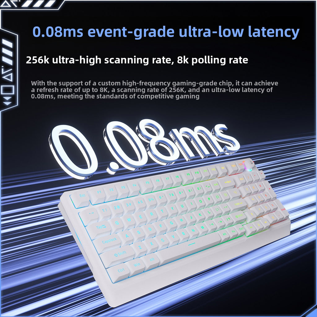 Mechanical Keyboard with Blue Switches and RGB Backlight