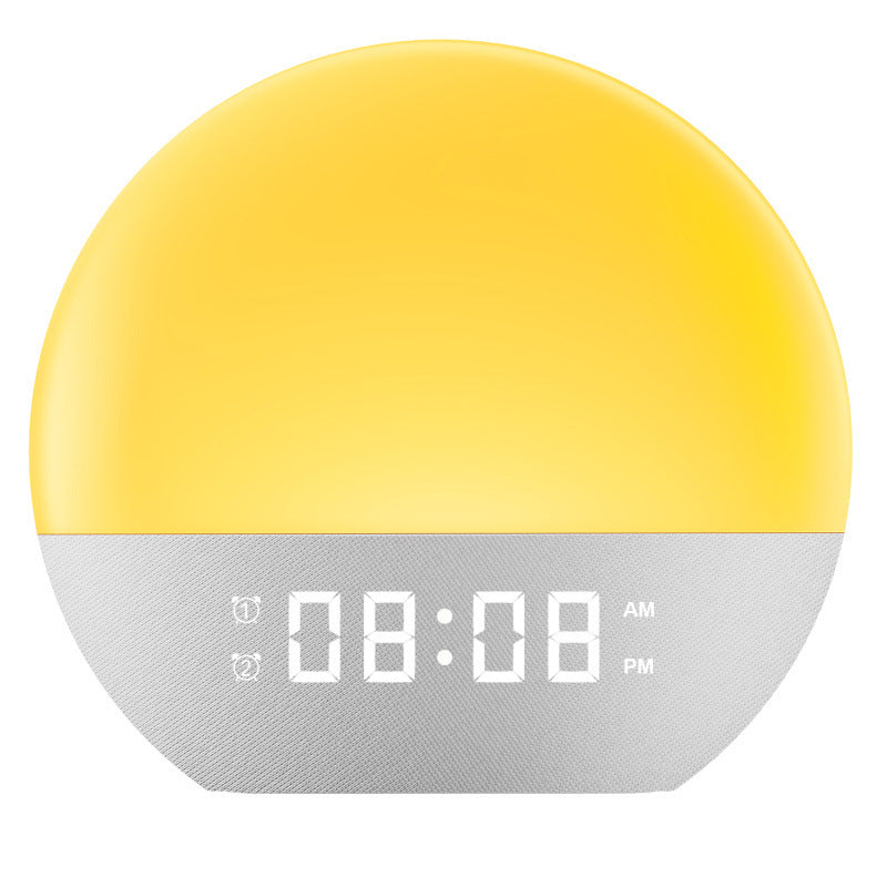 Multifunctional Sunrise Alarm Clock with White Noise and LED Ambiance