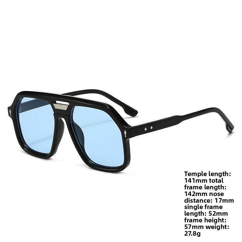 UV400 Protection Square Frame Sunglasses
