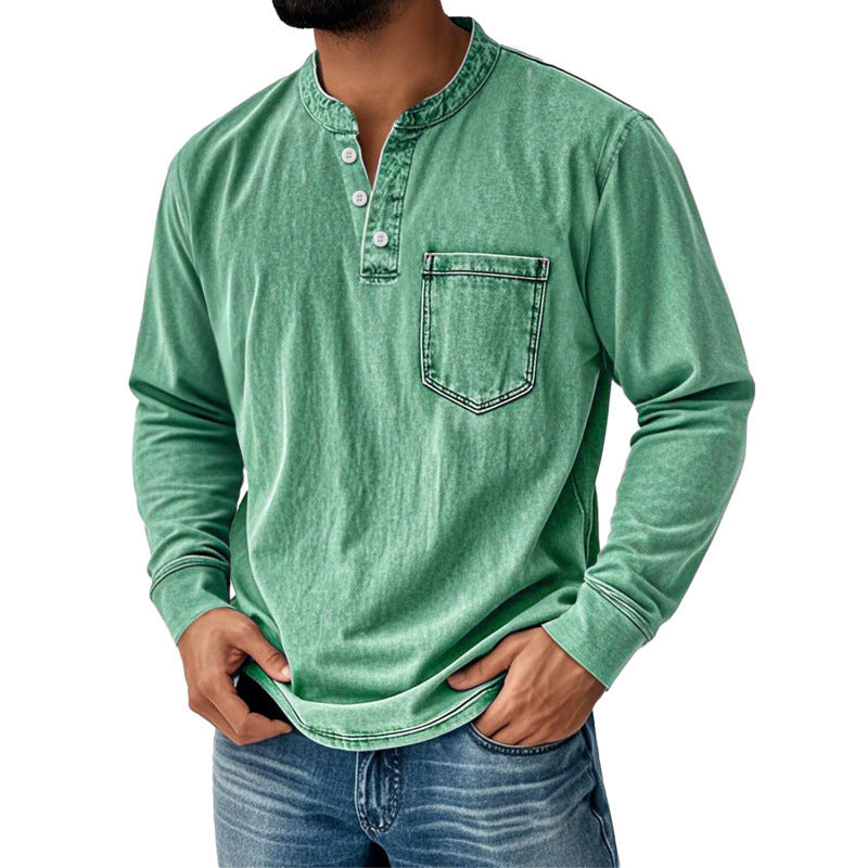 Mens Half Zip Long Sleeve Sweatshirt