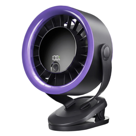 Rechargeable Desktop Circulation Fan with Digital Display