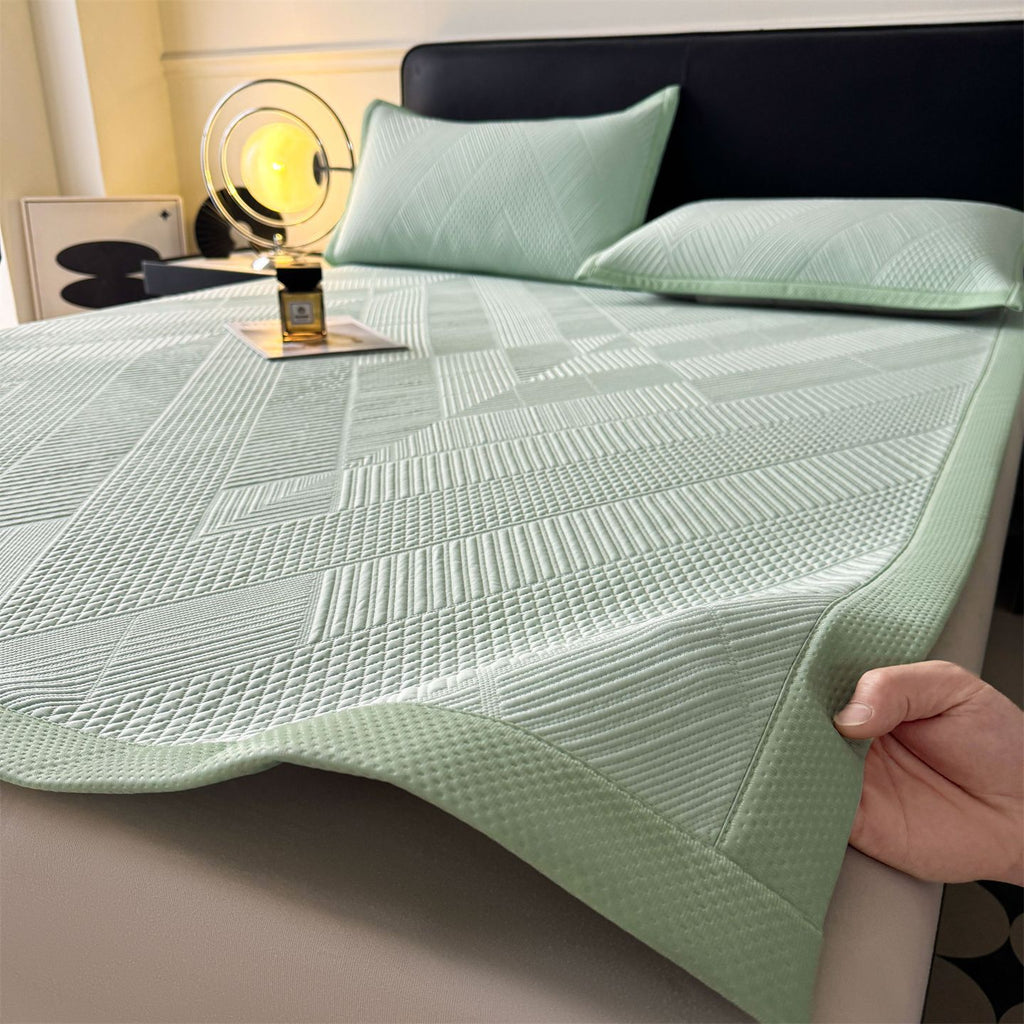 Cooling Ice Silk Bed Mat Set