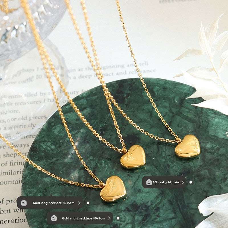 Adjustable Heart Pendant Necklace