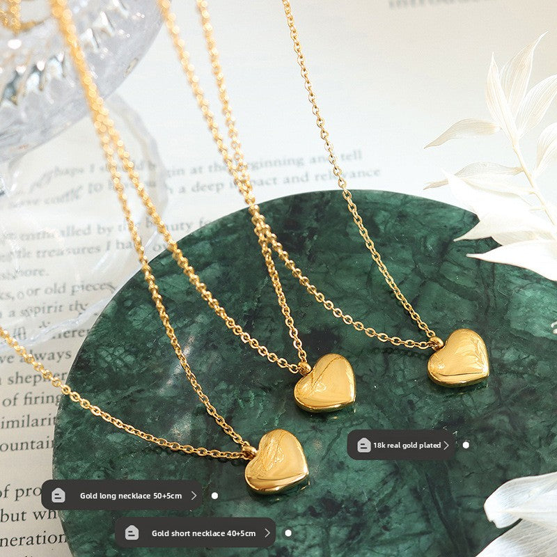 Adjustable Heart Pendant Necklace