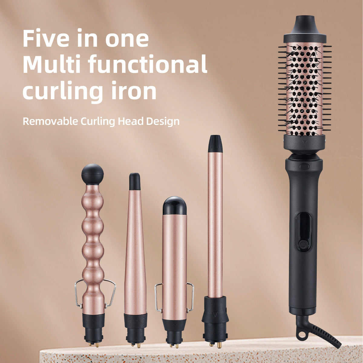 Fluffy Hair Styling Tool, Multi-Functional Curling Iron Hair Straightener