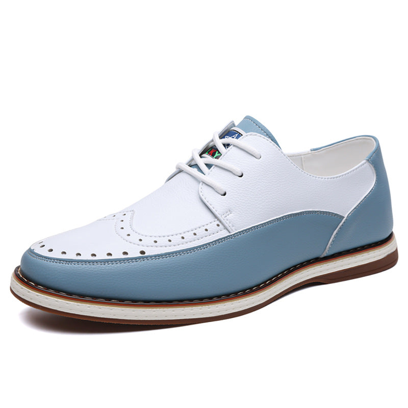 Men's Business Casual Chelsea Boots with Lace-Up