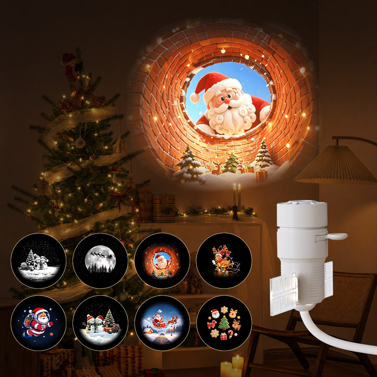Starry Sky Projection Night Light with Multiple Slides