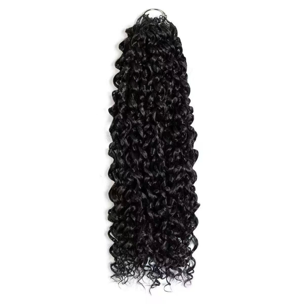 Feather Protein Silk Hair Extensions Invisible Wear Curly Wig
