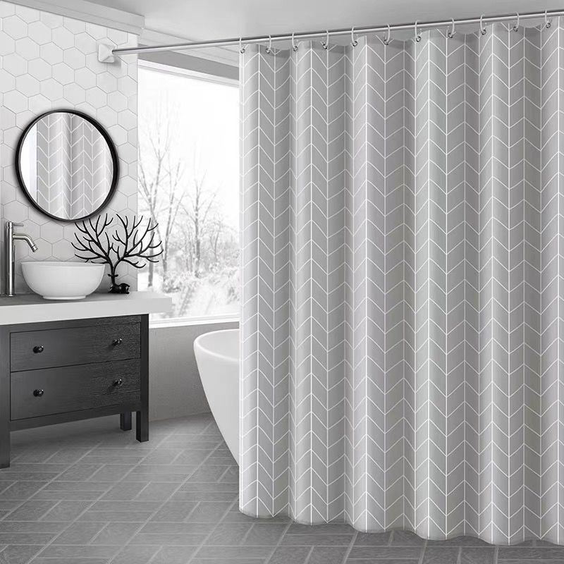 Bathroom partition curtain