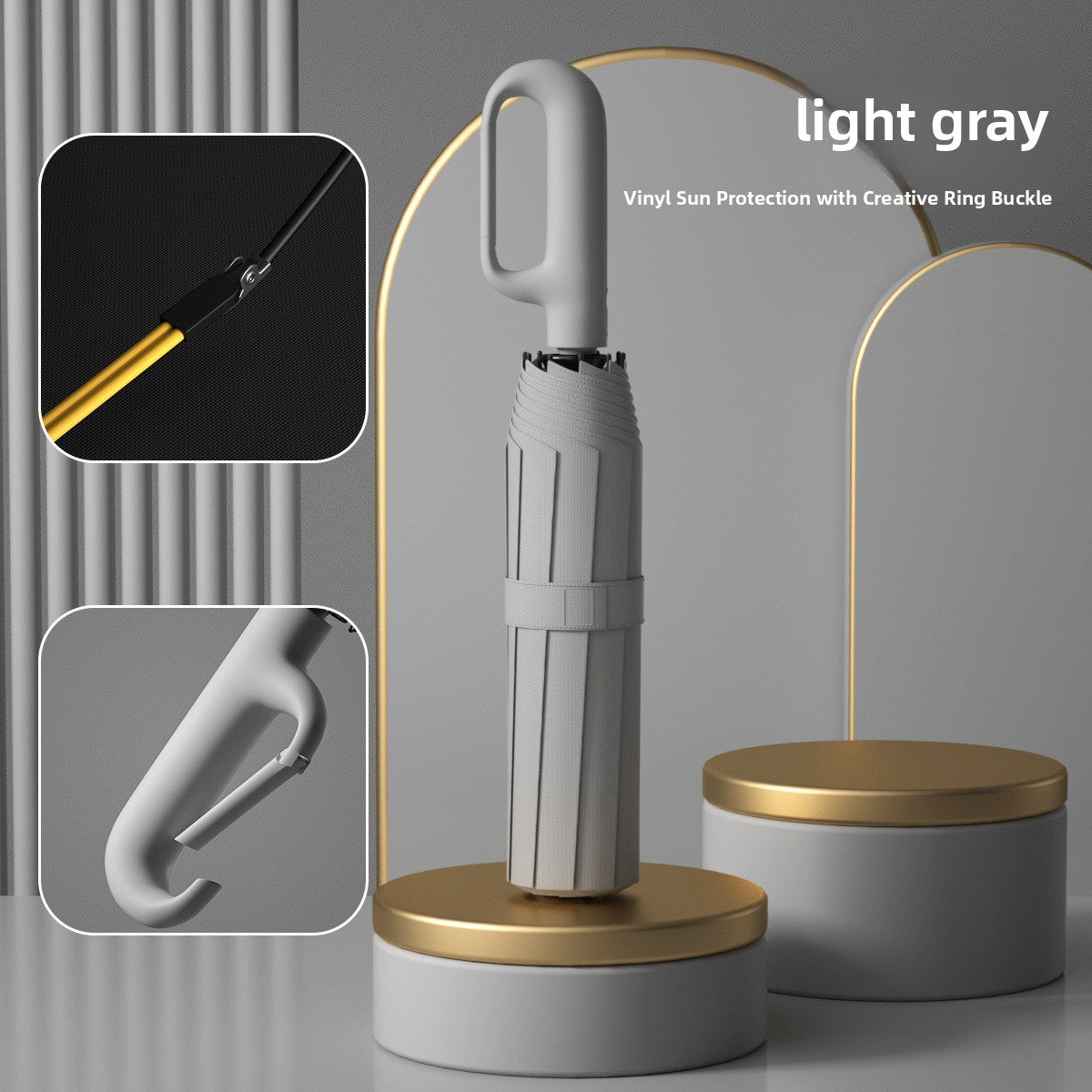 Fully Automatic Umbrella with Ring Handle