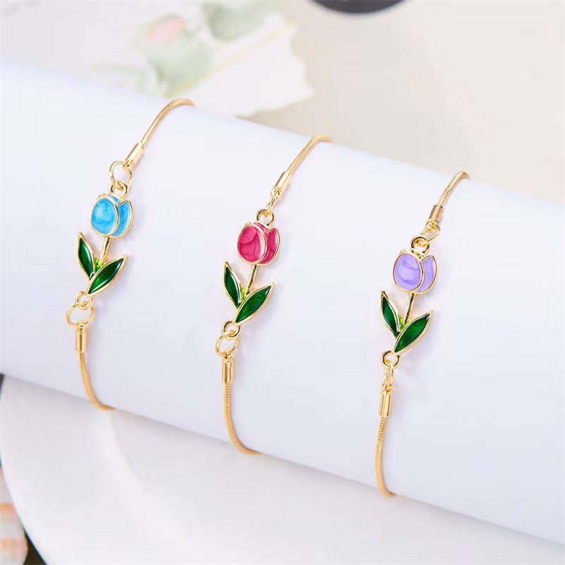 Women's Alloy Tulip Bracelet