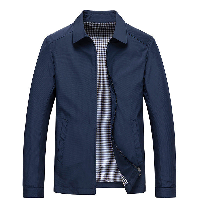 Business Thin Jacket for Middle-Aged and Elderly Men