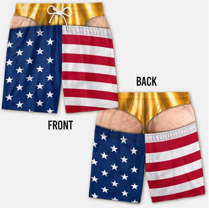 Mens Loose Breathable Beach Shorts