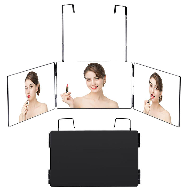 Foldable makeup mirror that can be extended/retracted