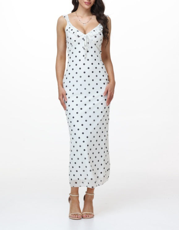 Floral Print Suspender Dress