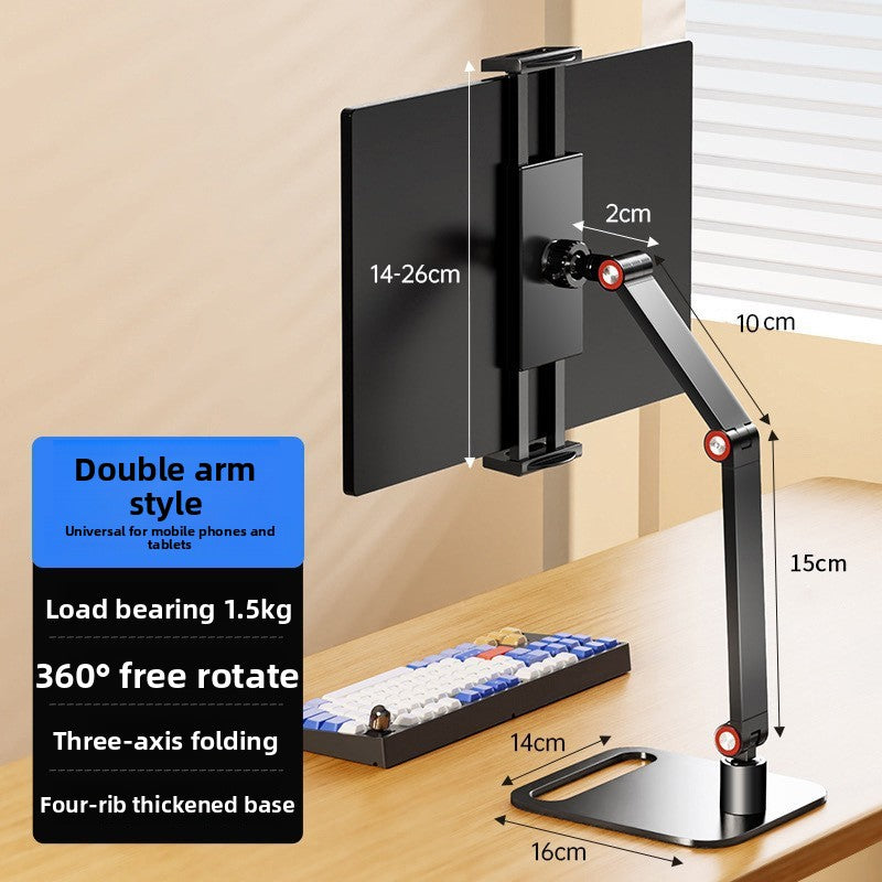 Adjustable Dual Arm Tablet Desktop Stand