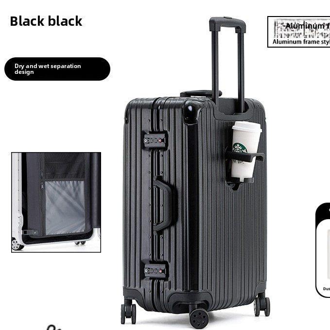 Aluminum Magnesium Alloy TSA Lock Luggage Suitcase