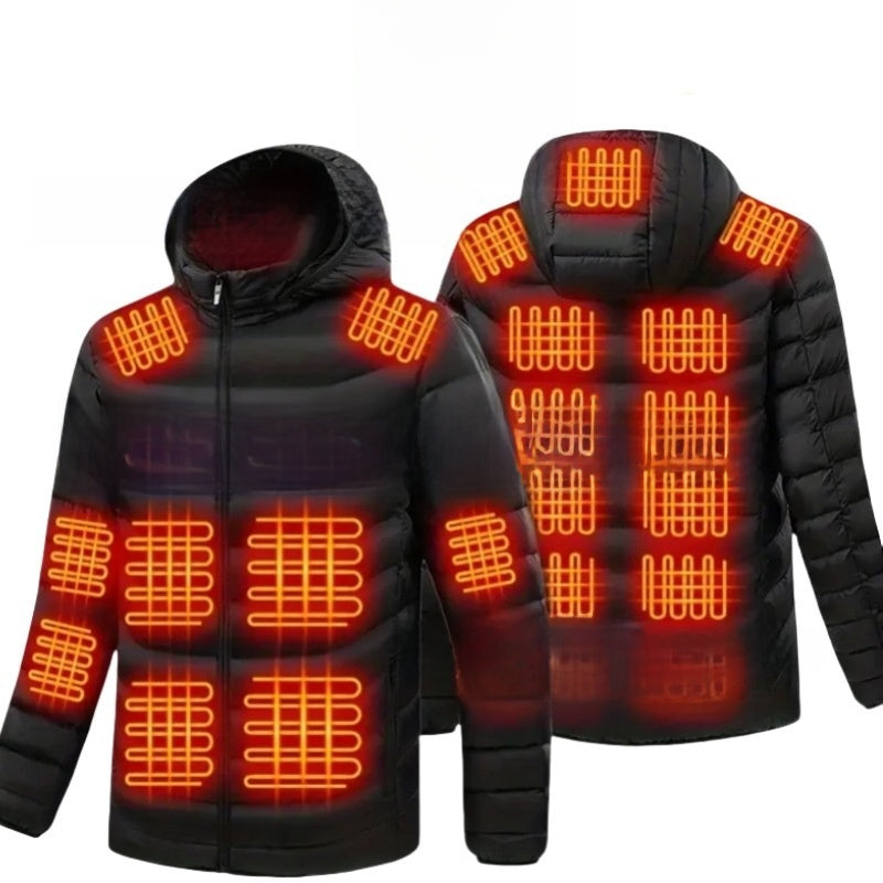 Thermal cotton coat with heating function
