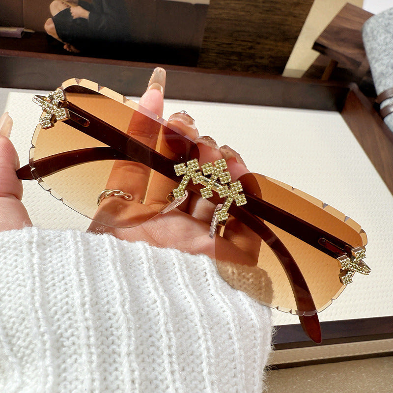 Large Square Frame Sunglasses