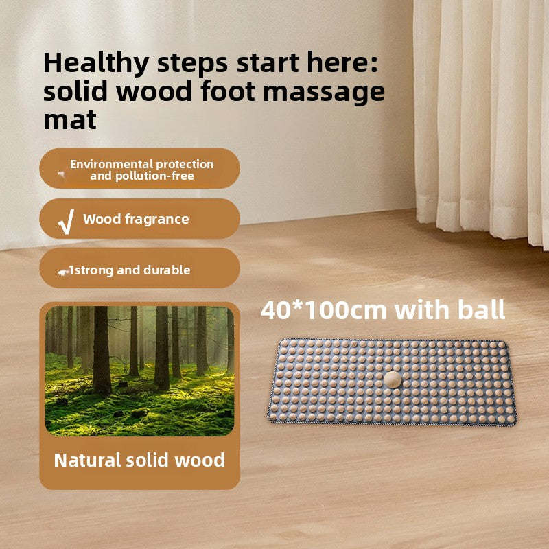 Solid Wood Acupressure Foot Massage Mat