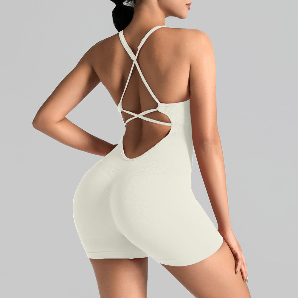 Women's Yoga Jumpsuit with Shorts
