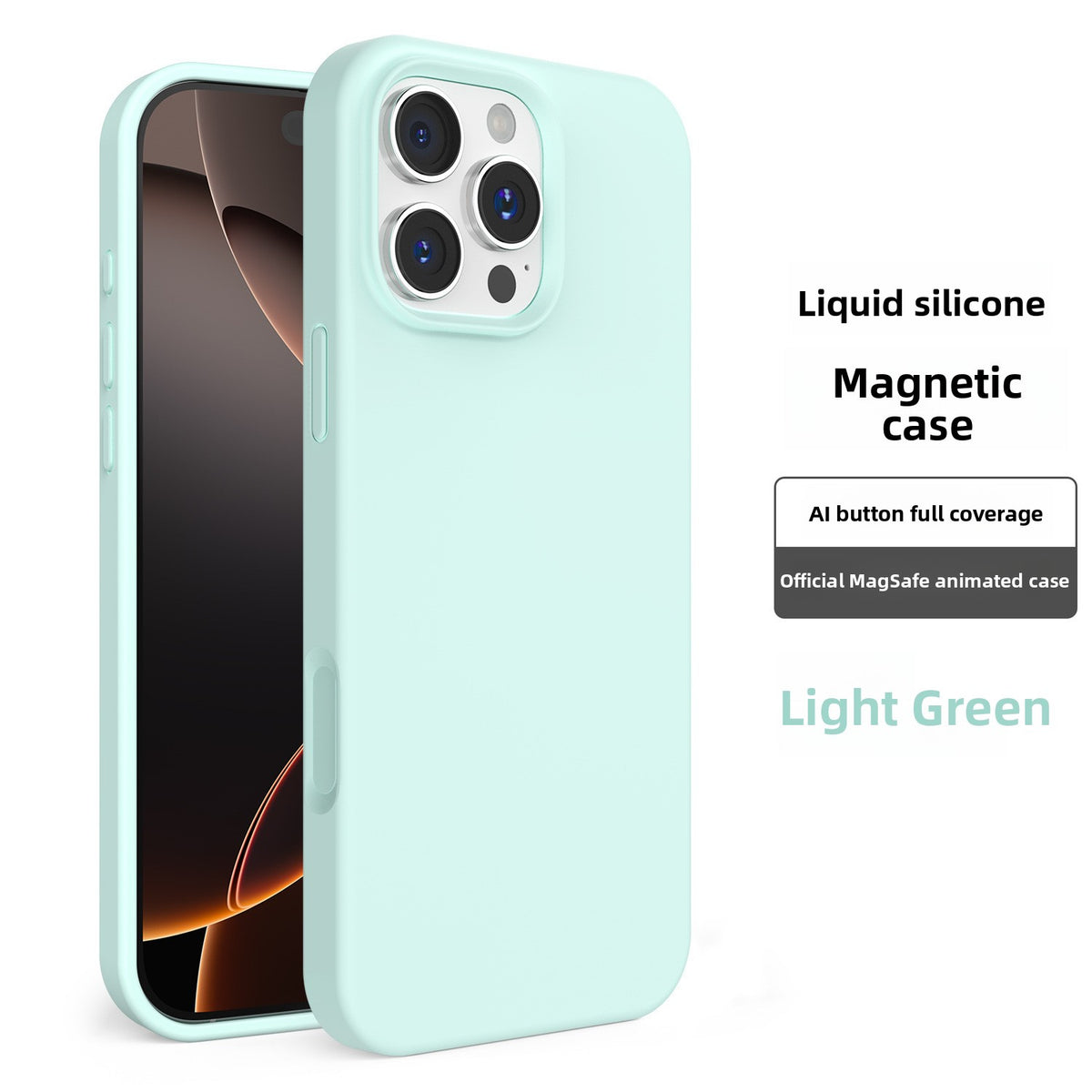Liquid Silicone Phone Case with Built-in Magnet