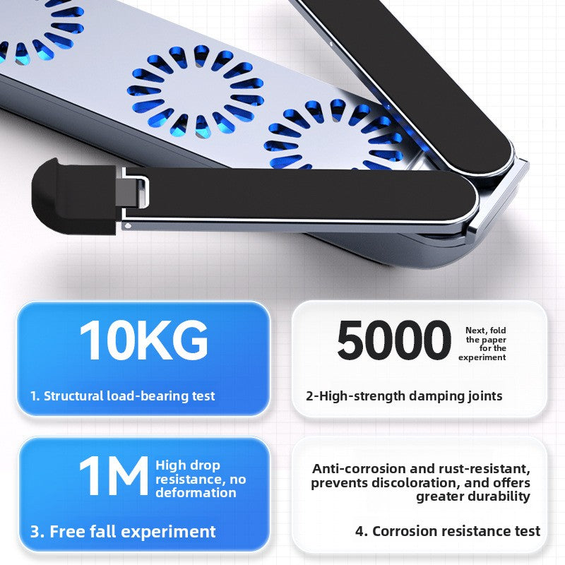 Foldable Aluminum Laptop Cooler Stand
