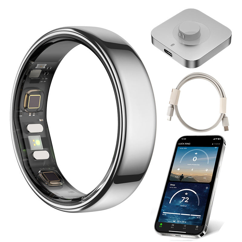 R21 Smart Ring with Heart Rate Blood Oxygen Sleep Tracking AI Health Monitor Waterproof Fitness Tracker