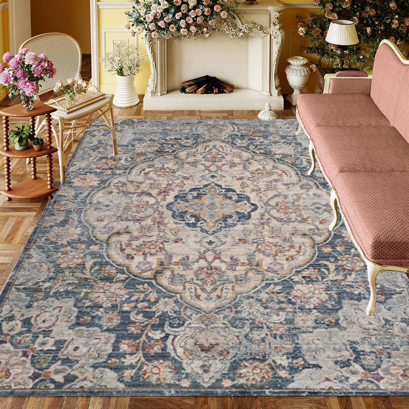 Retro Elegant Imitation Cashmere Floor Mat