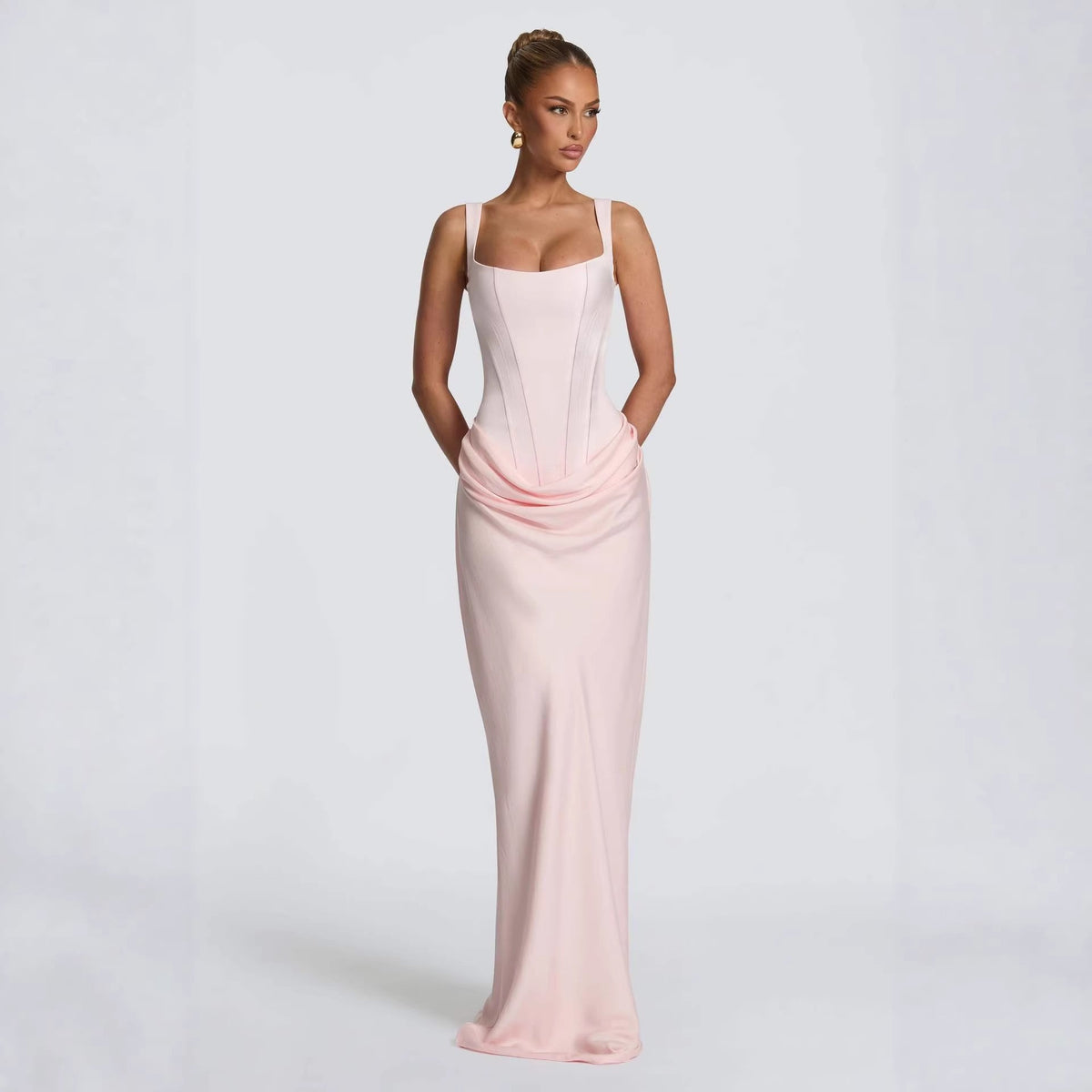 Womens Bodycon Spaghetti Strap Dress