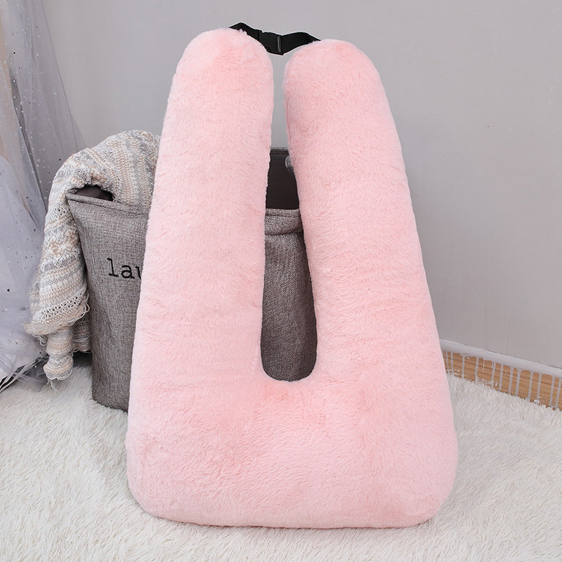 U-Shaped Plush Car Pillow Cushion