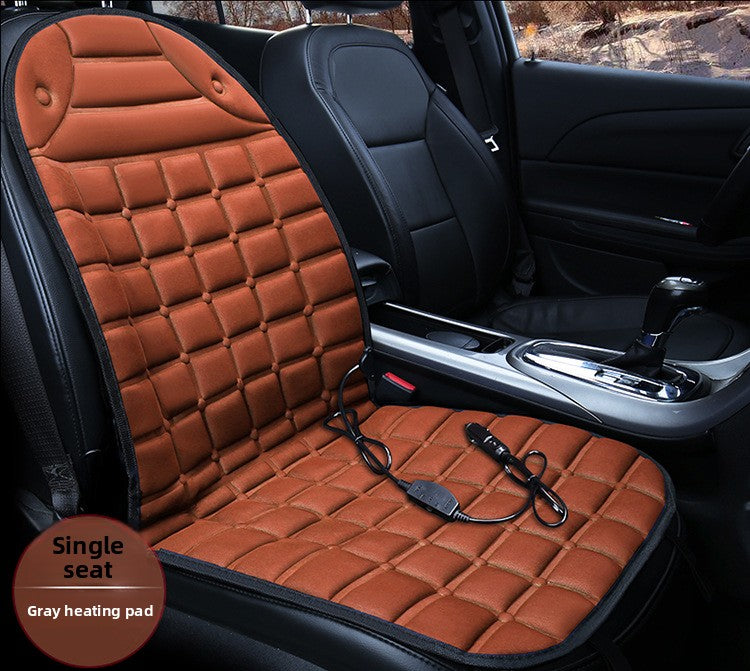 Winter car heating seat cushion