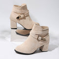 Women's solid-color short boots