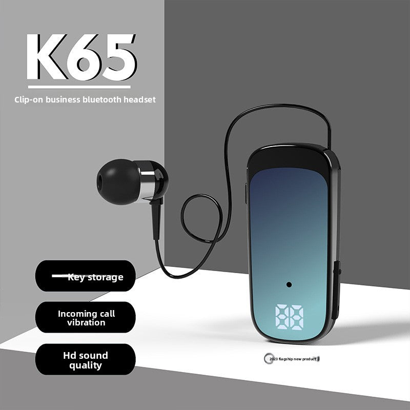 Lapel-style Bluetooth headset