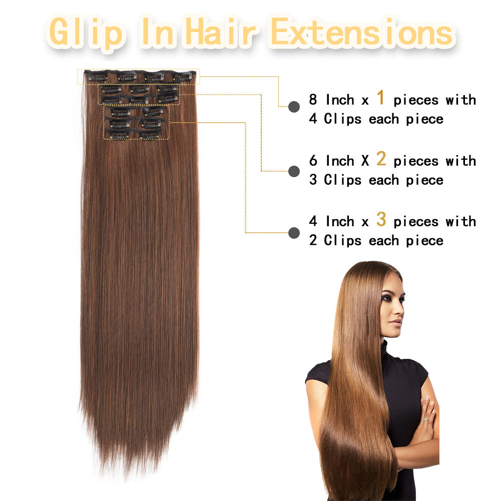 6-Piece Clip Hair Extension Set