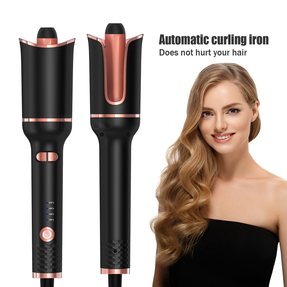 Automatic Hair Curling Iron with Digital Display