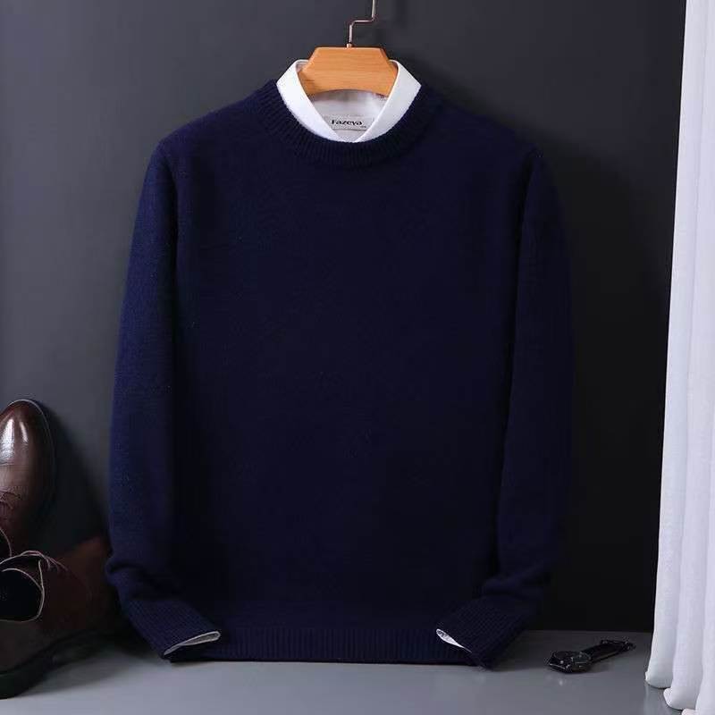 Men Round Neck Knitted Sweater