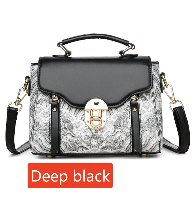 Retro PU Leather Handbag Women Crossbody Bag