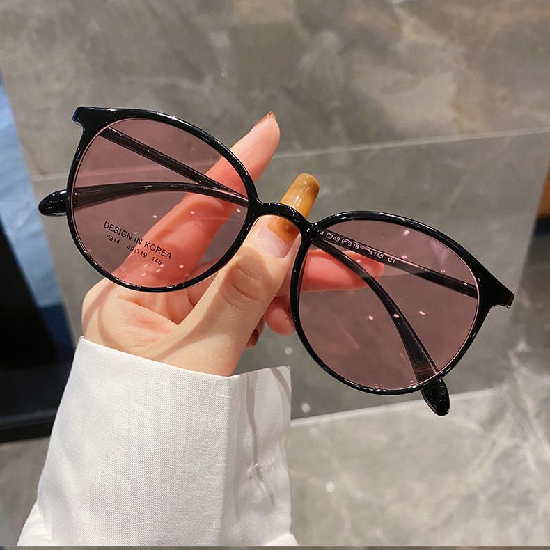 Korean Style Photochromic Oval Glasses