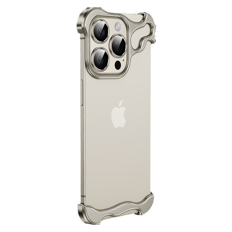 Phone Case Shaped Metal Frame No Backplate Protective Cover