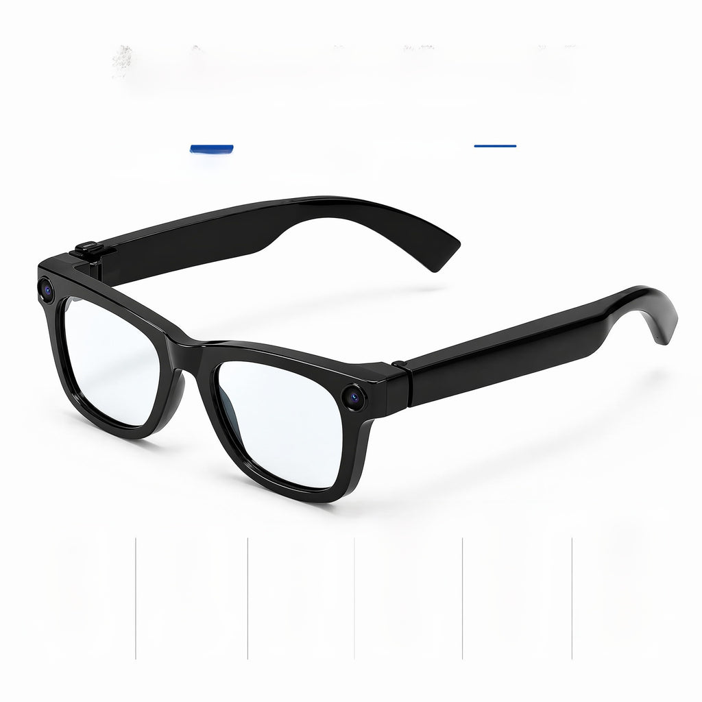 E900 AI Translation Bluetooth Headset with Camera, EIS Anti-Shake, 1080P Smart Glasses for Sports