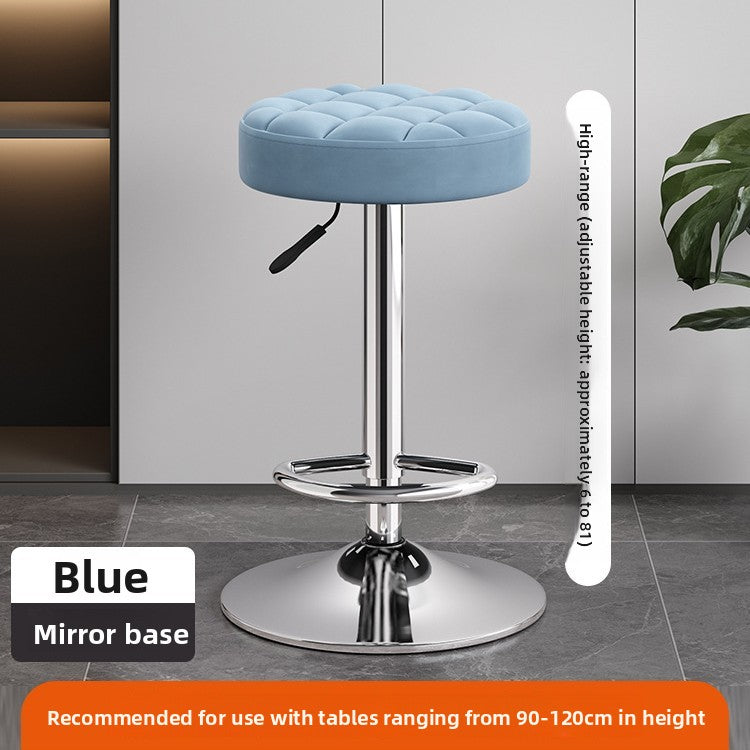 Adjustable Height Swivel Bar Stool with Backrest