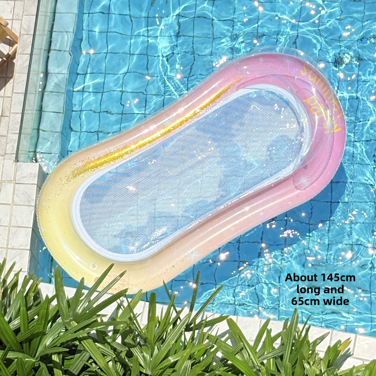 Mermaid floating bed adult swimming ring water inflatable