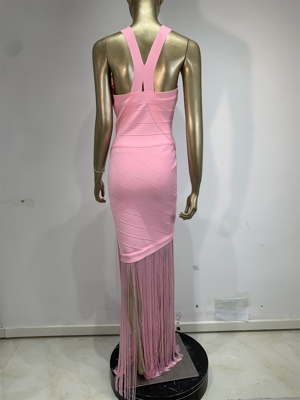 Bandage Tassel Long Dress