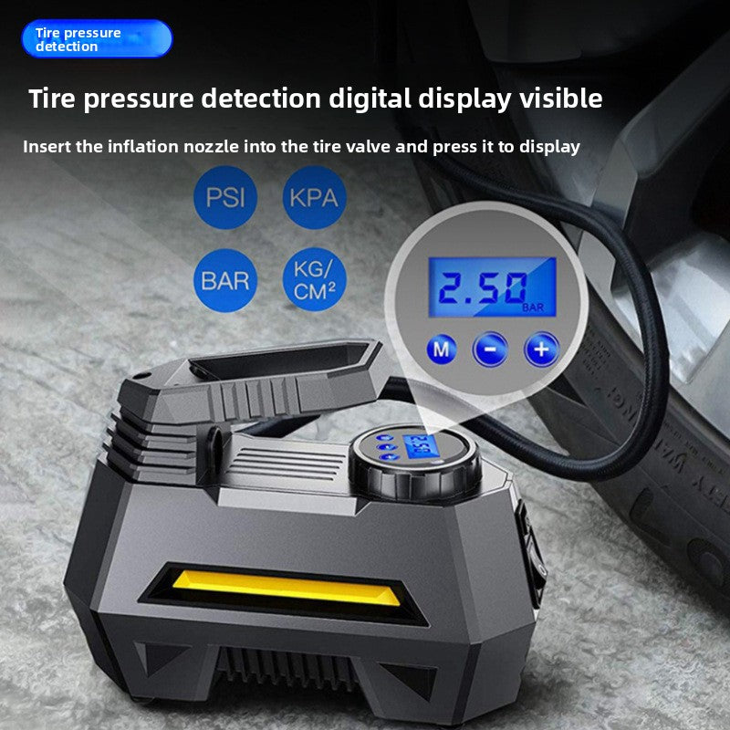 Portable Car Tire Inflator Pump with Digital Display