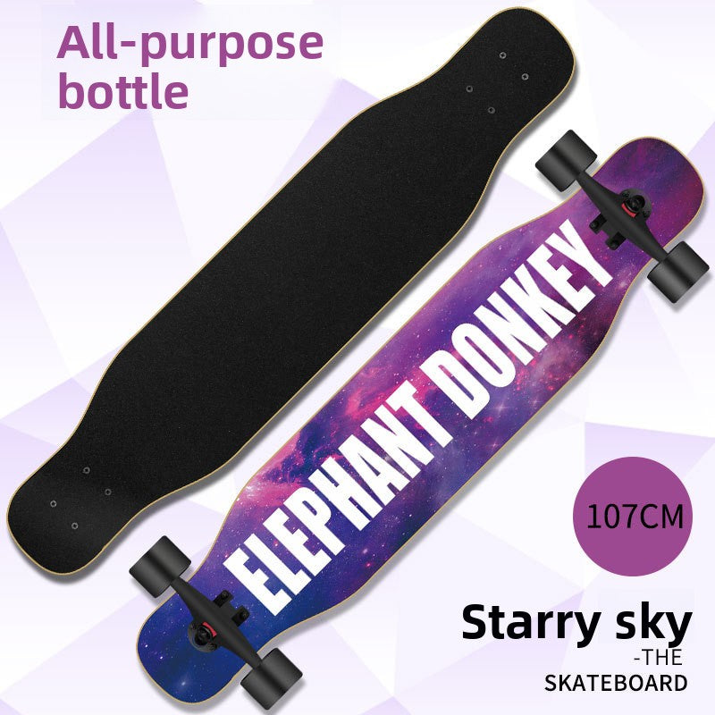 Four Wheel Double Warped Longboard Skateboard