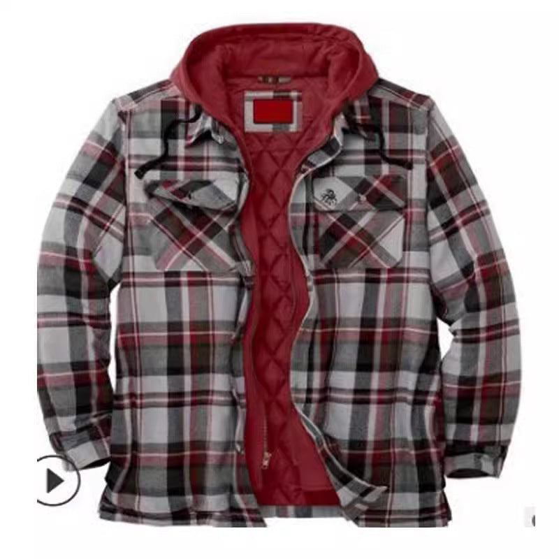 Men's Thickened Hooded Jacket