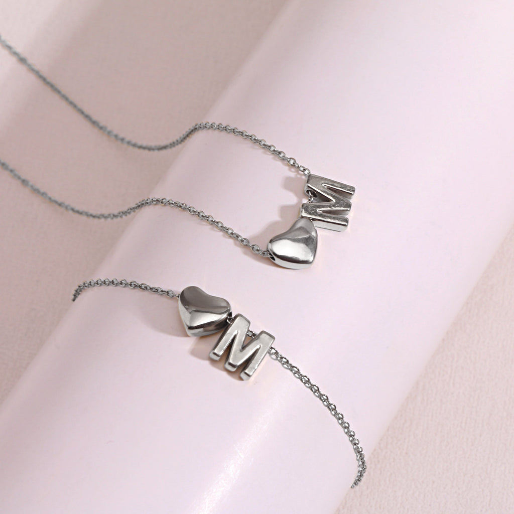 Heart Pendant Titanium Steel Necklace