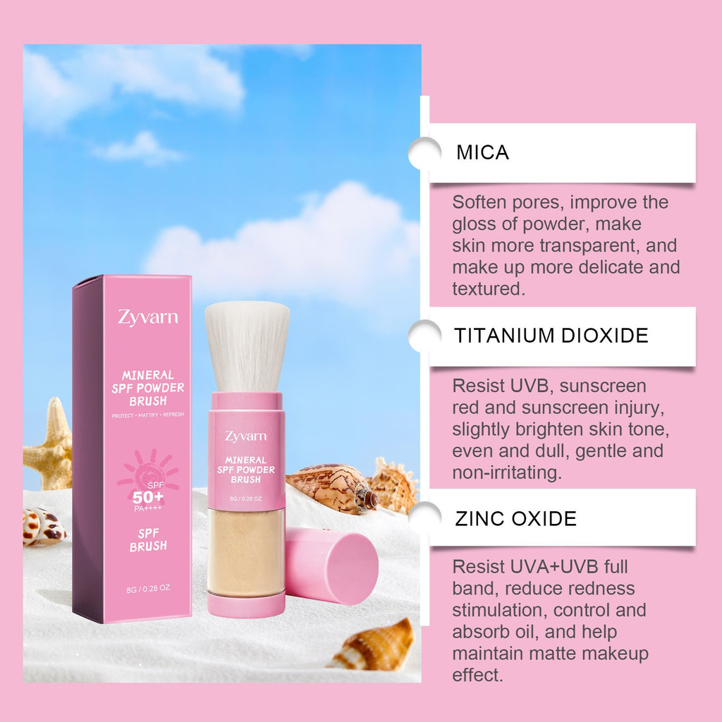 Mineral Protective Powder Brush Lightweight Invisible Coverage