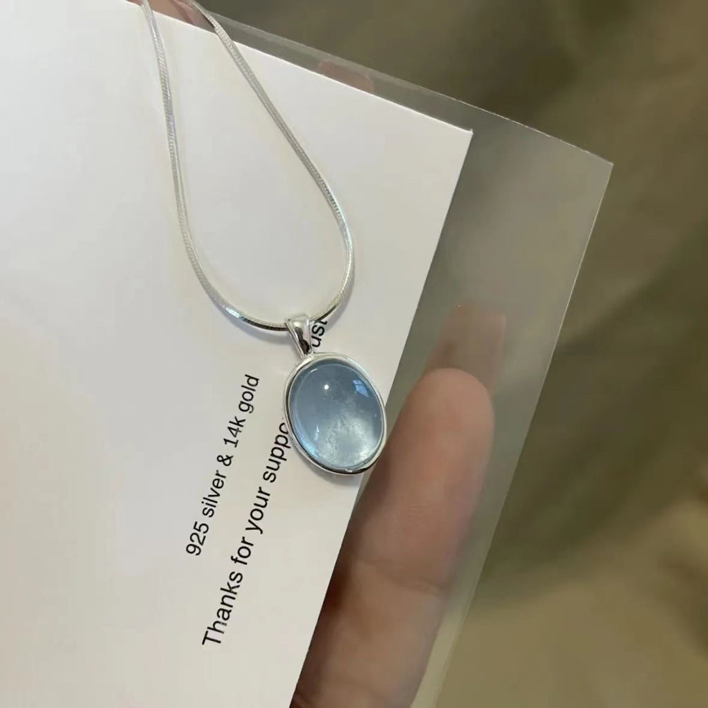 Moonstone Aquamarine Necklace